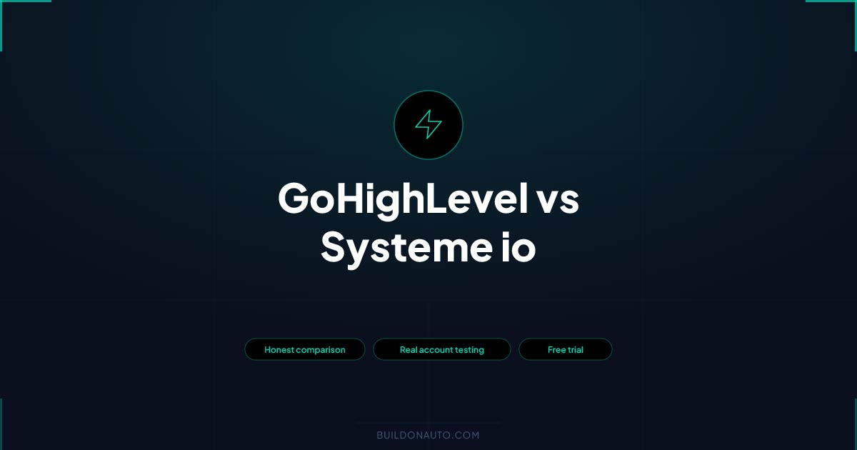 GoHighLevel vs Systeme.io: Which is Better in 2026?